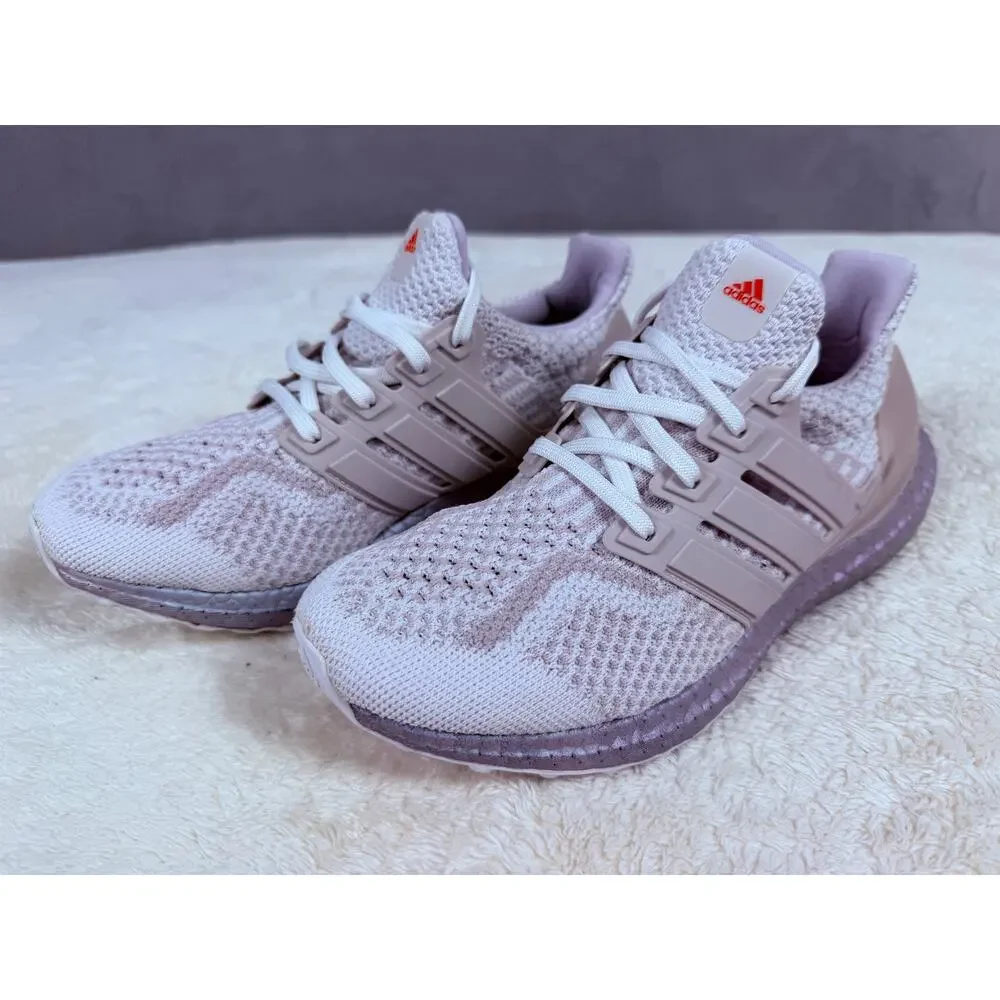adidas UltraBoost Women’s Size 7 White Lavender Purple Boost Running Shoes
